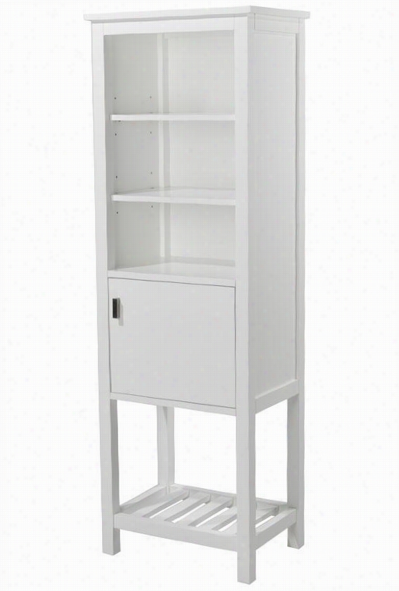 Fraser Linen  Storage Cabinet - 60""hx20&qu Ot;"w, White
