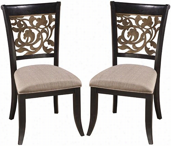 Ian Diining Chairs - Set Of 2 - 39.25""hx23.5""wx19.5""d, Gry