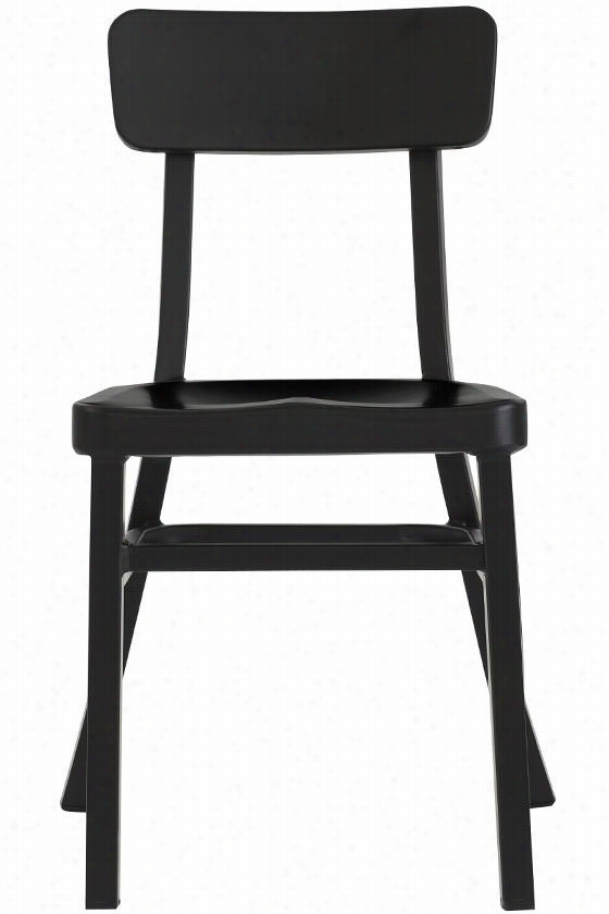 Jacob Stackable Aluminum Chairs - Set Of 2 - 31.5""hx18""w, Black