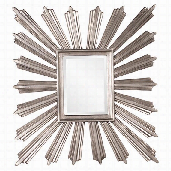 Jericho Mirror - 41""hx37""wx2&qquot;"d, Silver