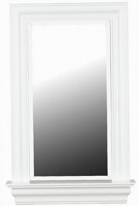 Juliet Wall Mirror - 37h X 24"&quo;w, White