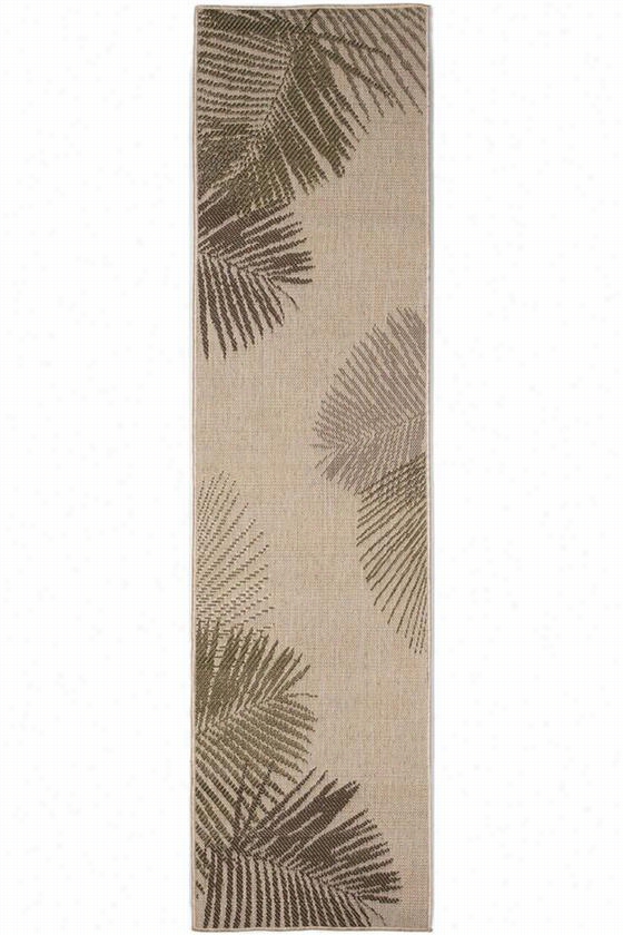 La Palma Area Rug - 1'9""x7'6""runner, Gree