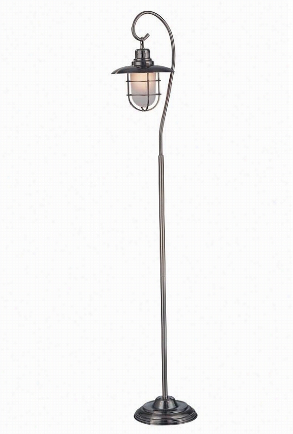 Lanternaf Loor Lamp - 58.75h X 17""w, Copper Brass