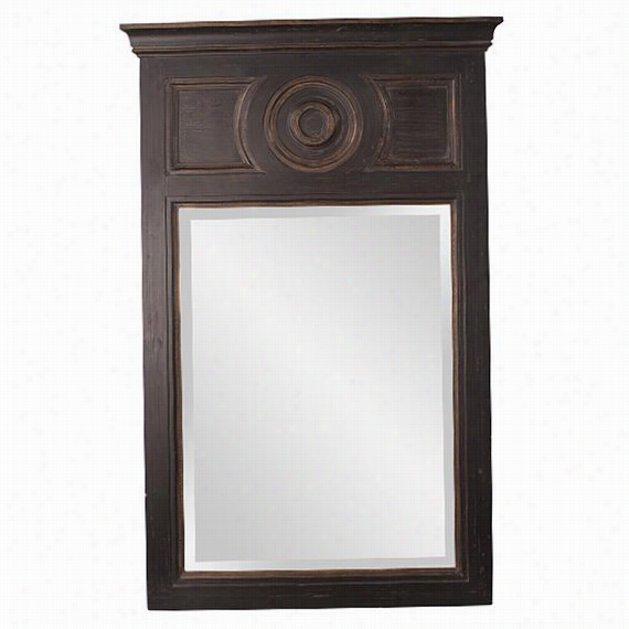 Lex  Wall Mirror - 63""hx39""w2"&quo;td, Rustic Black