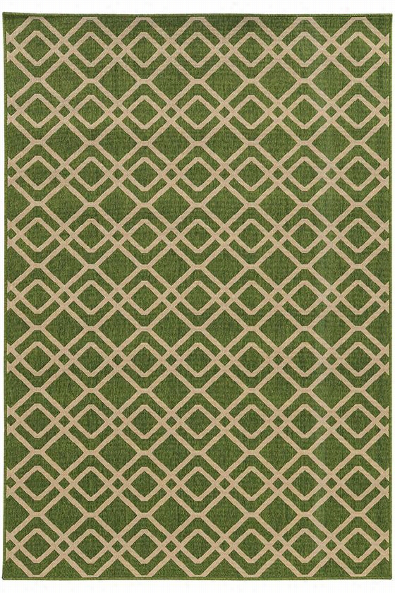 Lorenzo Area Rug - 7'10""""x10'1"""&qyot;, Green Indoorall-weather Outdoor Patioo Rugs