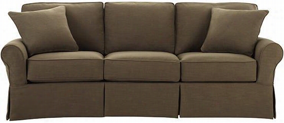 Mayfair Long Sofa Slipcover - 37""hx95""wx39"&q Uott;d, Kayak