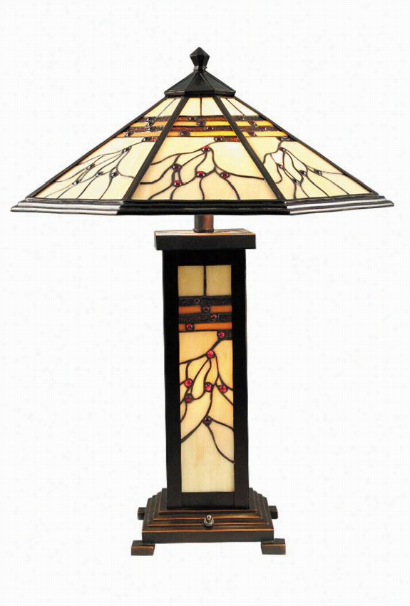 Miission Hills Table Lamp - 25h X 18"&quoot;d, Antique Golden Sand