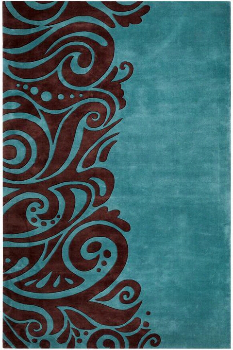 Momeni Oceanspray Area Rug - 3'""x5'6"",; Aqua Blue