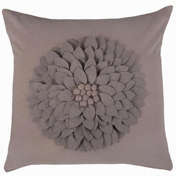 Petals Pillow - 18""hx18""wx4""d, Light Orchid