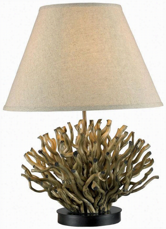 Piper Table Lamp - 26""hx18""d, Natural Reed