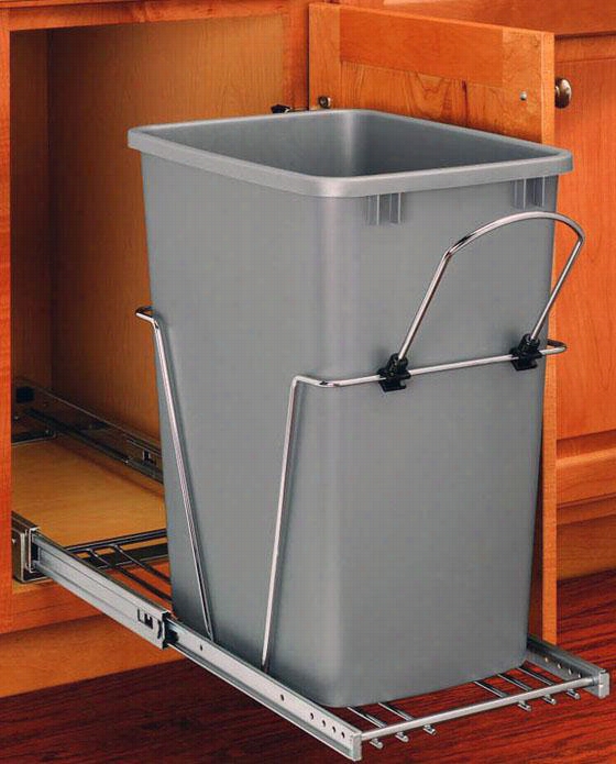 Rev-a-shelf 35-quart Pull-out Waste Container  -19.25h X 11wx22, Silver