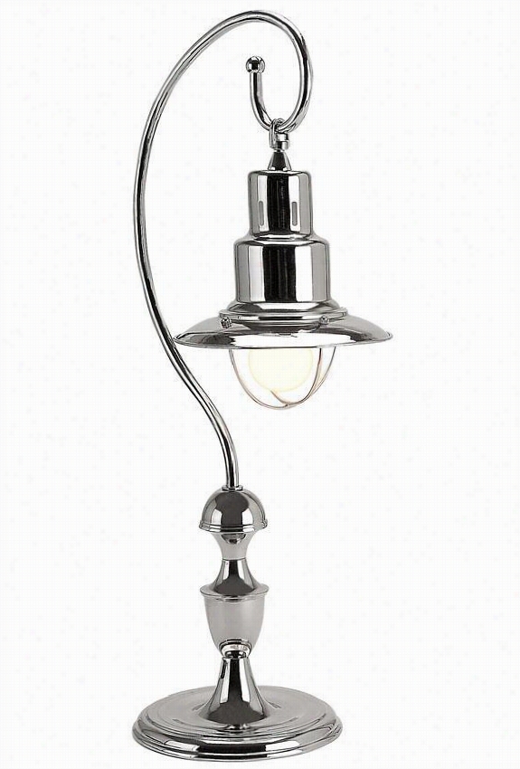 Sttation Table Lamp - 27.25";"hx12""w, Silver