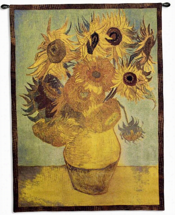 Sunflowers Tapestry - 53""hx38"&qout;w, Multi