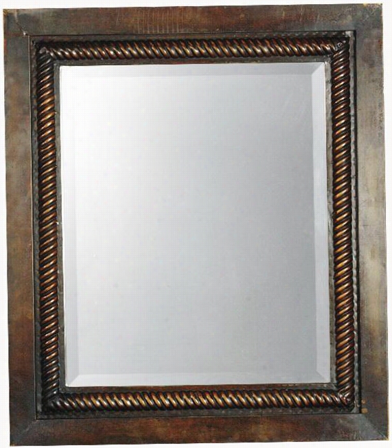 Tanika Mirror - 32""hx2""w, Brown