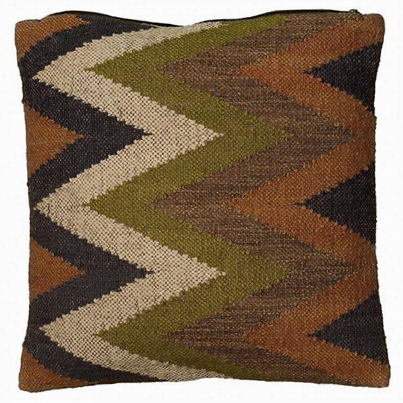 Tempe Kilim Pillow - 18&quoot;"hx18""wx4&q Uot;"d, Green