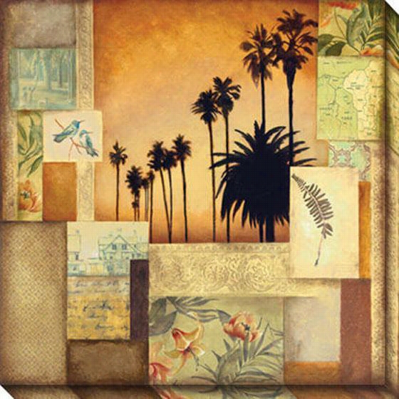 Tropical State Ii Canvas Wa Ll Art - Ii, Gold