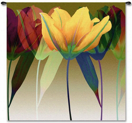 Tulip Tapestry - 51""hx51""w, Multi