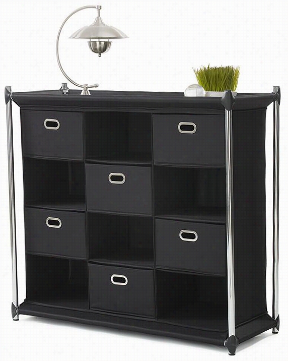 Uptown 122-compartment Ccube Cabinet - 38""hx 41"&;quot;w, Black