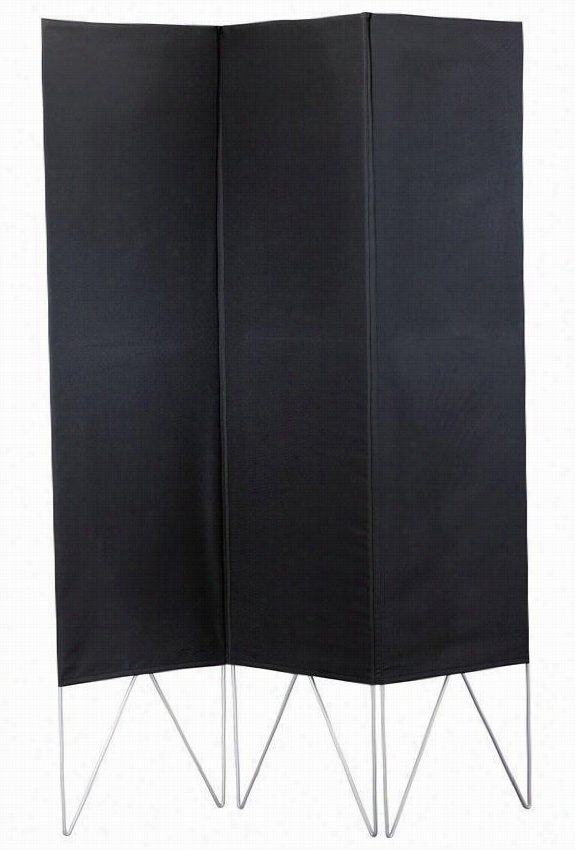 Vector Room Divider - 52""wx69""h, Black