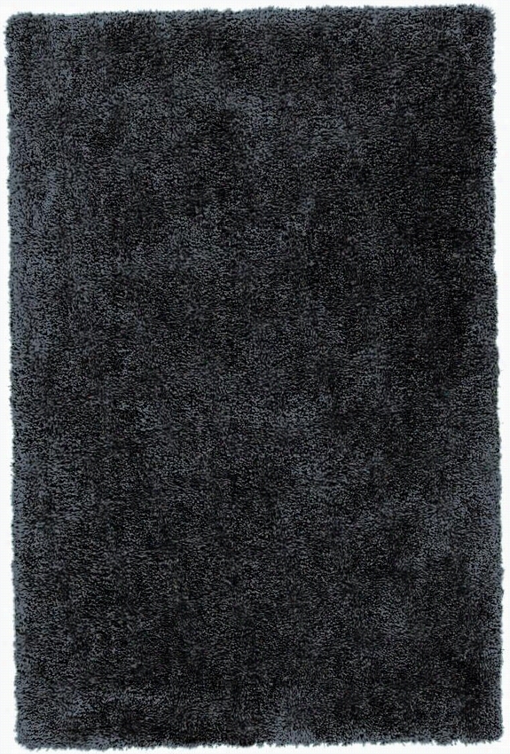 Velvet Area  Rug  -5'x7'6"", Charcoal Gray