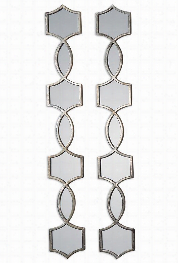 Vizela Mirrors - Set Of 2 - Set Of 2, Silver Silver
