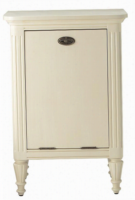 Wellington Clotes Lzundry Hamper - 34""hx23&quuot;"wx16"&qjot;d, Distressed White