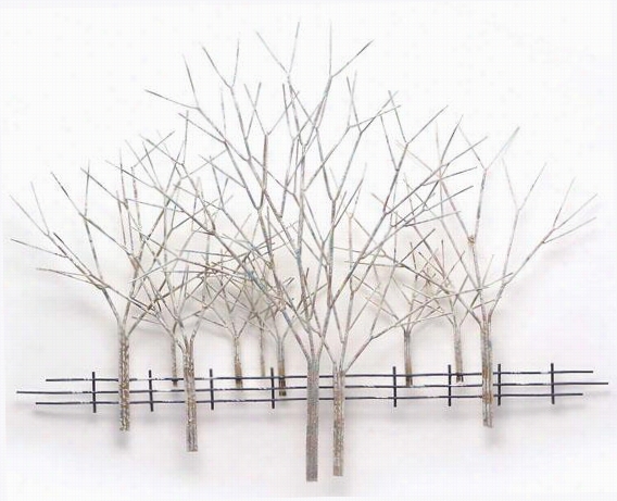 Winter Orhard Wall Sculpture - 54hx41wx4d, Gray