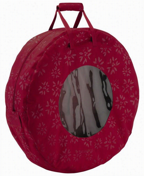 Wreath Storage Bag - 7.5""hx29""w, Crimson Red