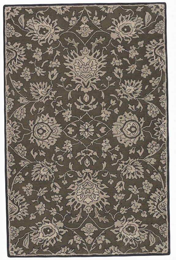 York Area Rug - 8'x11', Taupe/blue