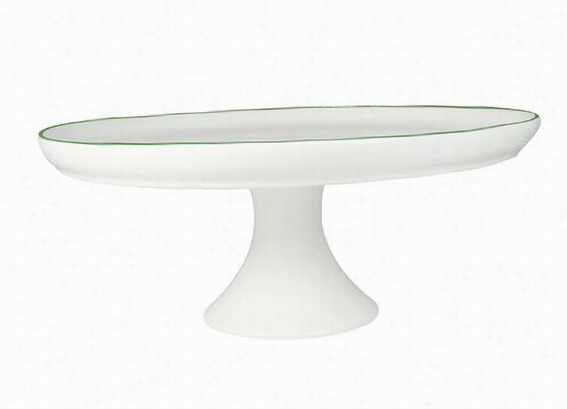 Ab Be Sss Cake  Stand - 4.75""hx11.75""di, White