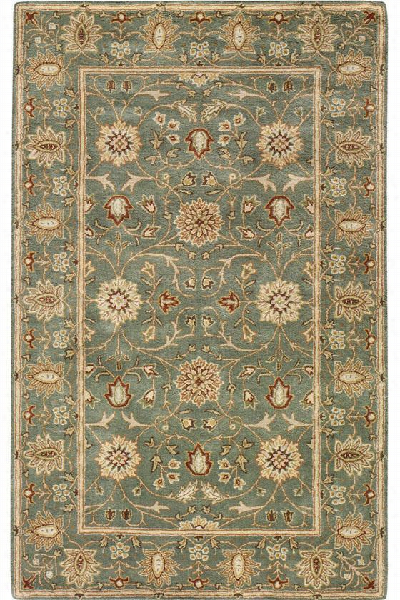 Amboise  Ii Region Rug - 2'3""x10' Runner, Sea Green