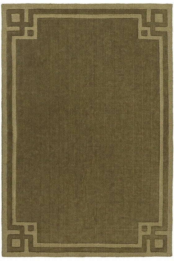Andres Areq Rug - 3'33""x5'3"", Olive