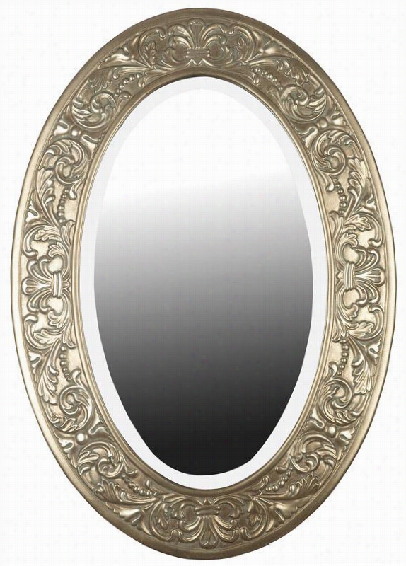 Argento Wall Mirror - 40h X 28""w, Tan