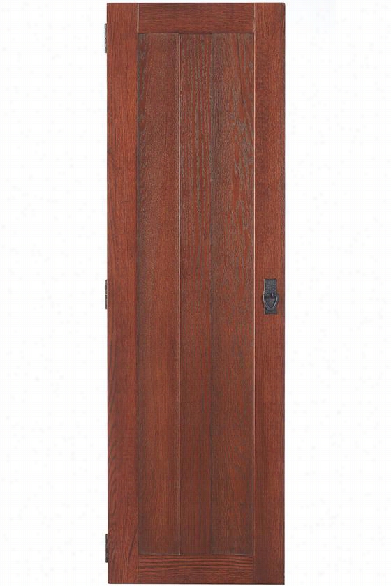 Artisan Wall-mount Jewelry Armoire - 48.5hx14.5wx4d"", Brown