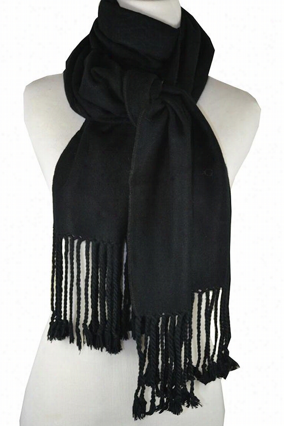 Bamboo Scarf - 71""hx12""w, Black