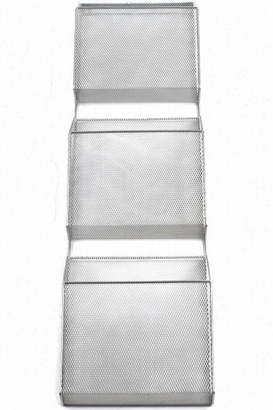 Basket Ladder - 37""hx10.25""wx3.5""d, Silver