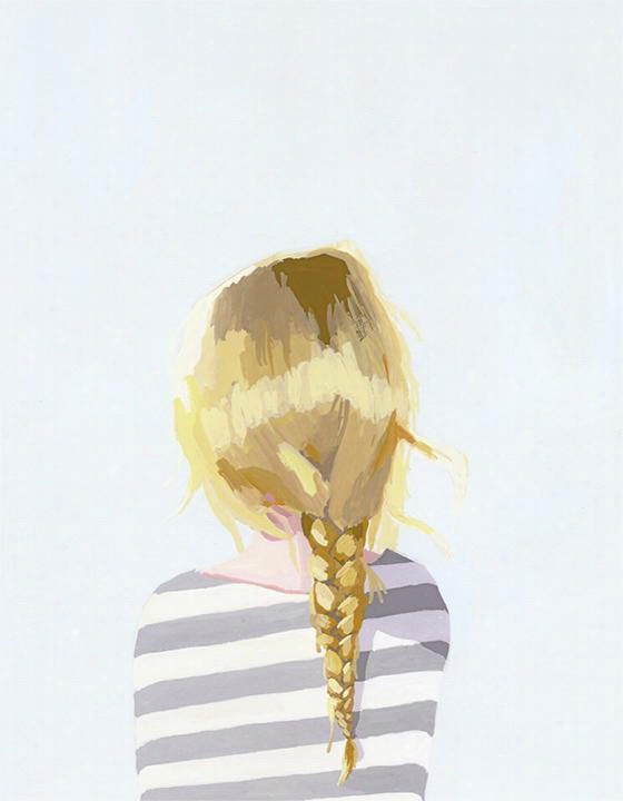 Blonde Braiid Wall Art - No Personalizt, Eli Zabeth Mayville