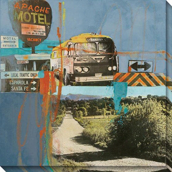 Bus To Amarillo I Canvas Wall Art - I, Lue