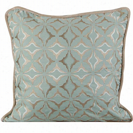 Celeste Embroidered Pillow - 20""hx20""w , Charlotte