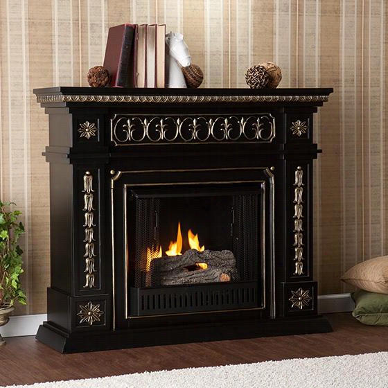 Doonvan Fireplace - Gel Fuel, Black