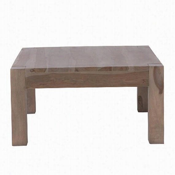 Edmund Square Coffee Table - 17""hx40q&ot;"wx40""d, Gray