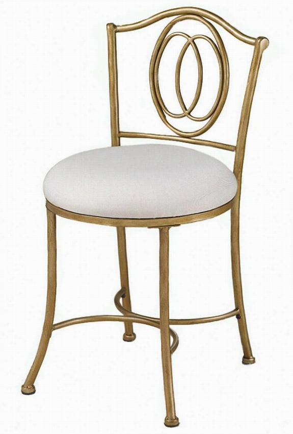 Eli Vanity Stool - 31q&uot;"hx20""hx16""d, Bronze