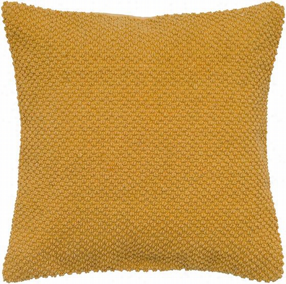 Ely Pillow - 20""square, Goldenrod