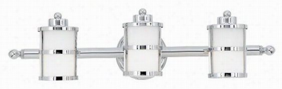 Felicity 3-light Bathroom Vanity Light - 3-light, Steel Gray Chrome