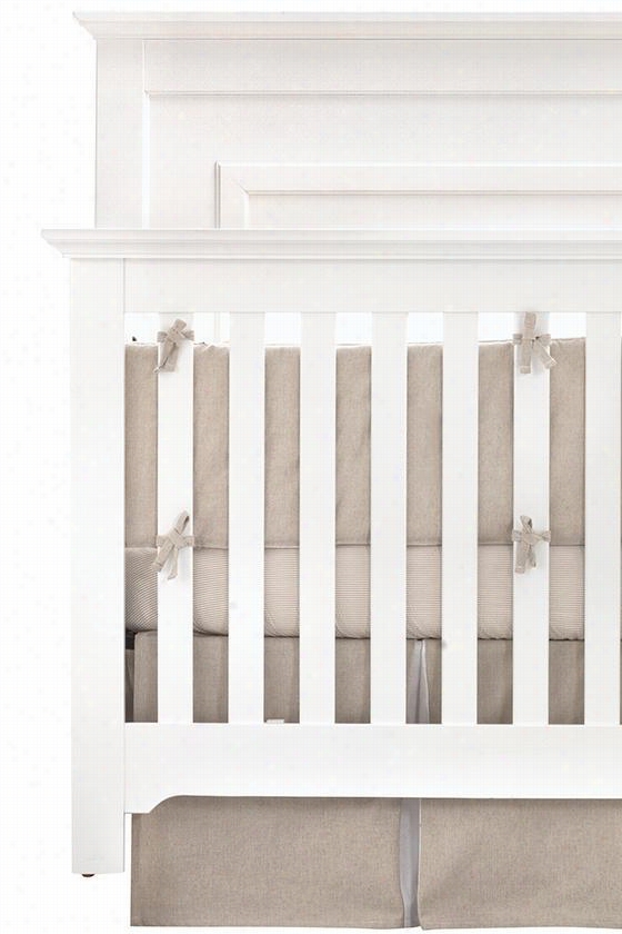 Finn Baby Rib Skirt - Baby Crib Skirt, B Eige