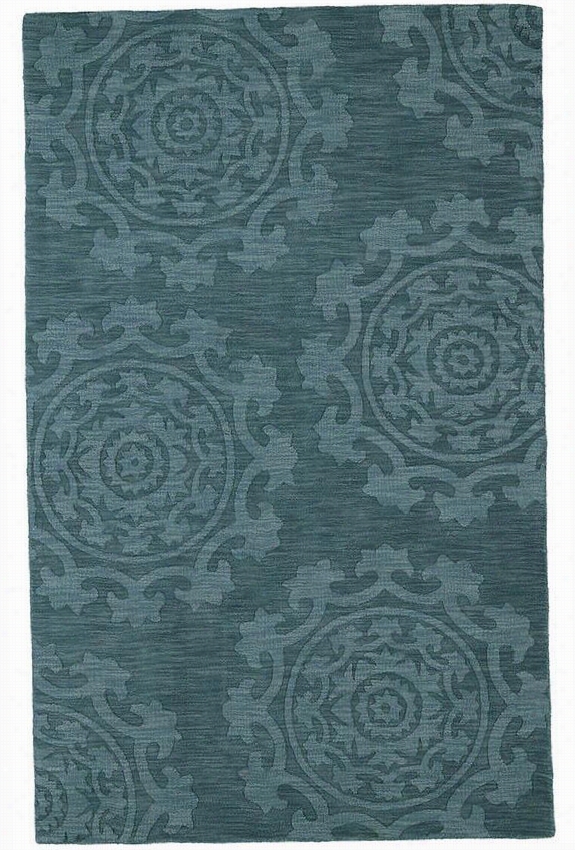 Helena Area Rug - 3'6""x5'6"", Turquoise