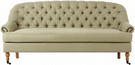 Jessica Sofa - 36.5""hx777&quo;"w, Sage Textured