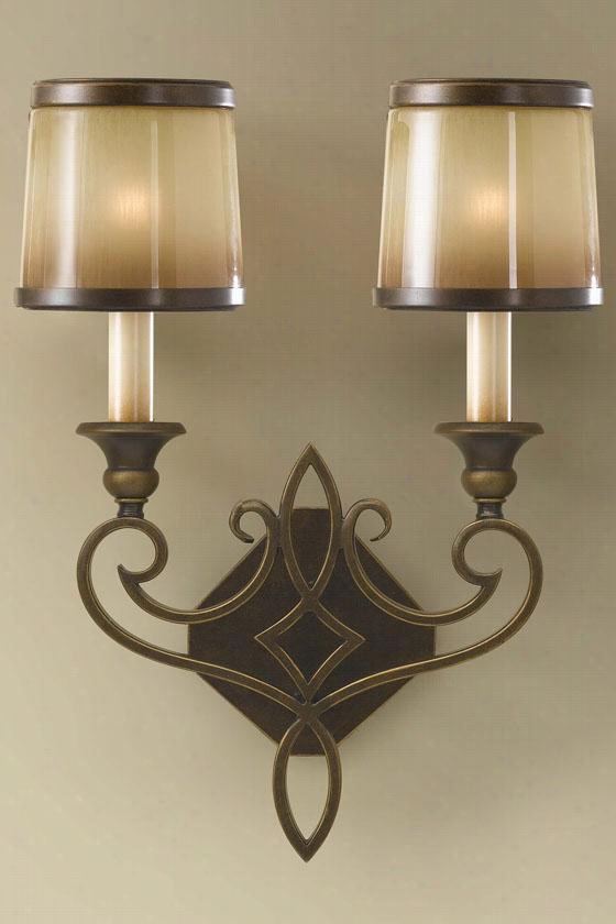 Jessica W All Sconce - 17""hh X 13& Quot;"w, Astral Bronze