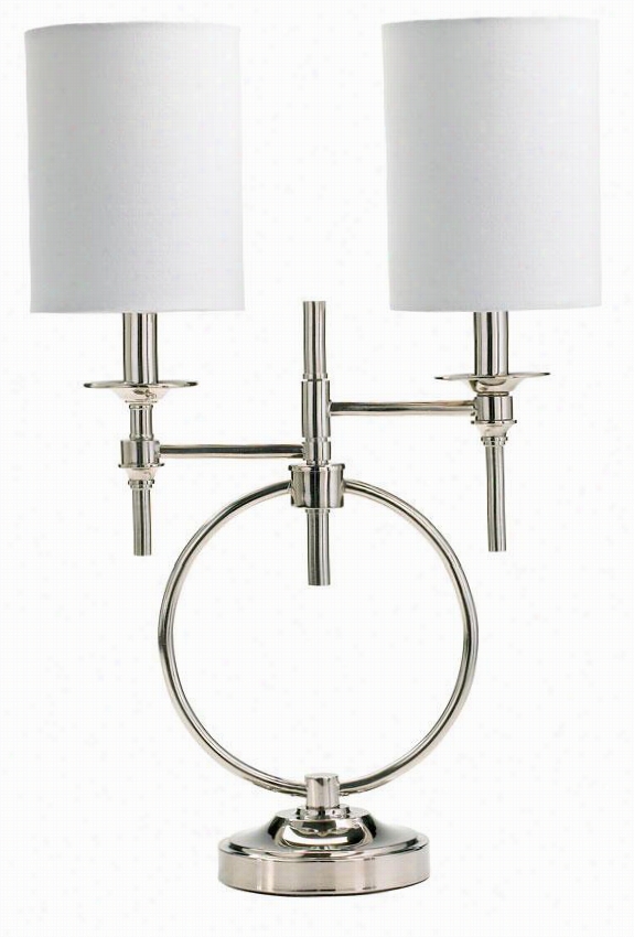 Knox Lamp - 24& Quot;"h, Silver Chrom