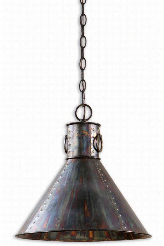 Levone Pendant - 1r"&quo;th X 16&qhot;&quo T;w, Bronze Polishing